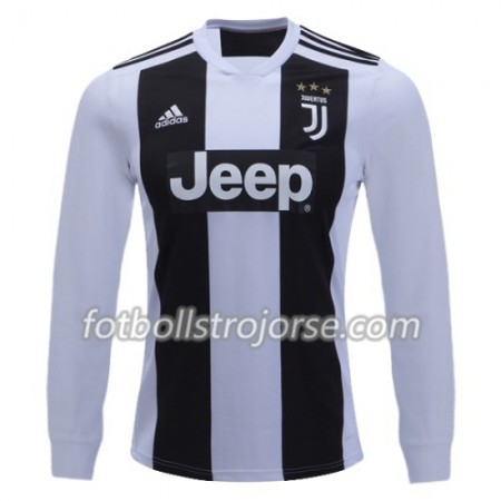 Juventus Matchtröjor Hemma Fotbollströja 2018-2019 Långärmad Juventus Matchtröjor Hemma Fotbollströja 2018-2019 Långärmad